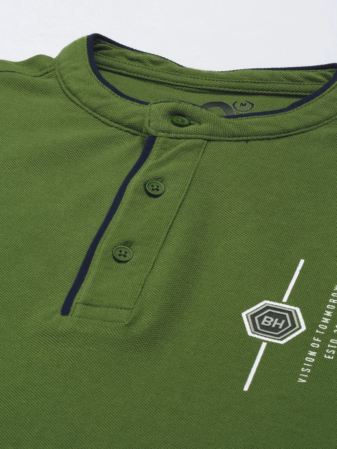 Green Regular Fit Men's Polo T-Shirt by Being Human Clothing - Image 4