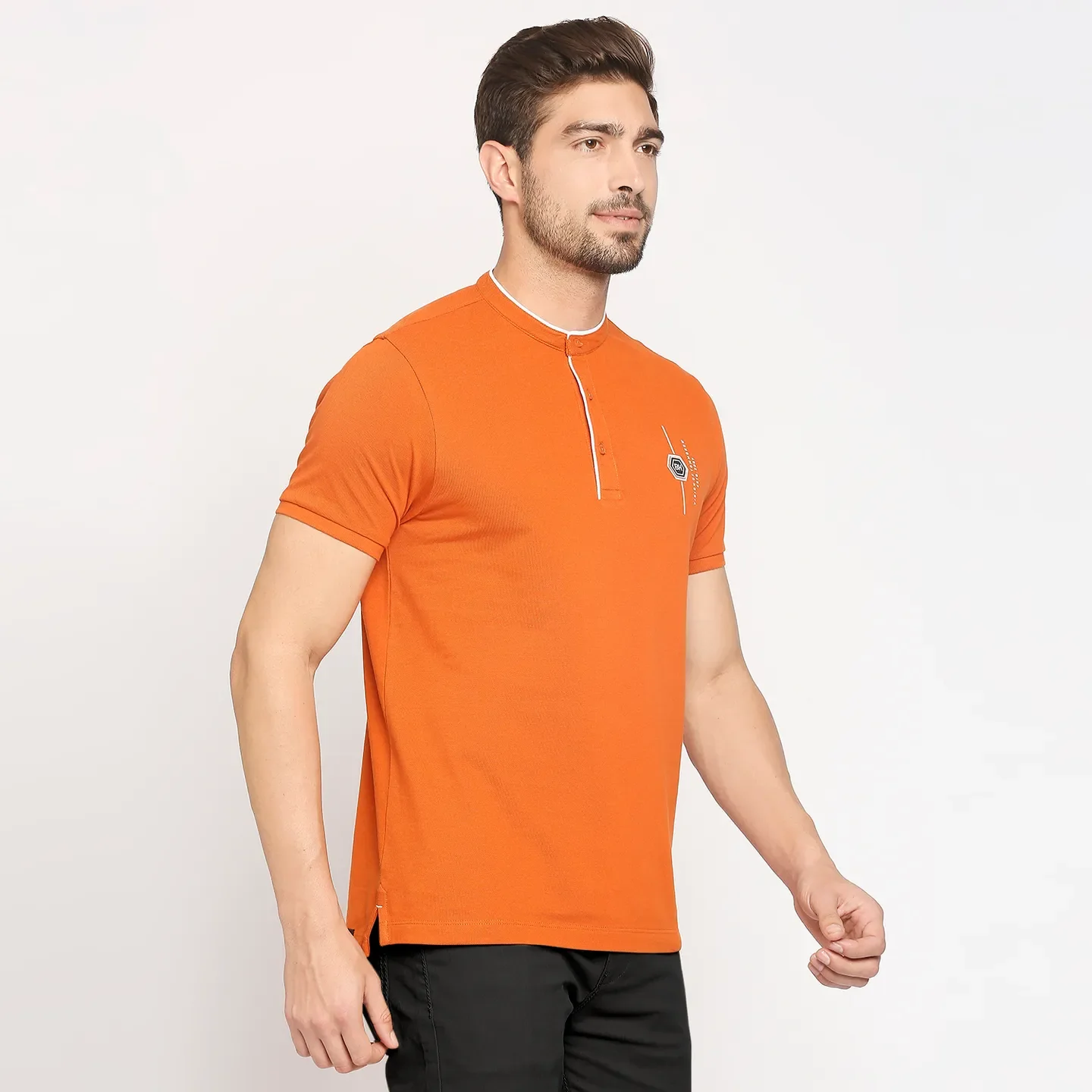 Brown Regular Fit Men's Polo T-Shirt by Being Human Clothing - Image 3