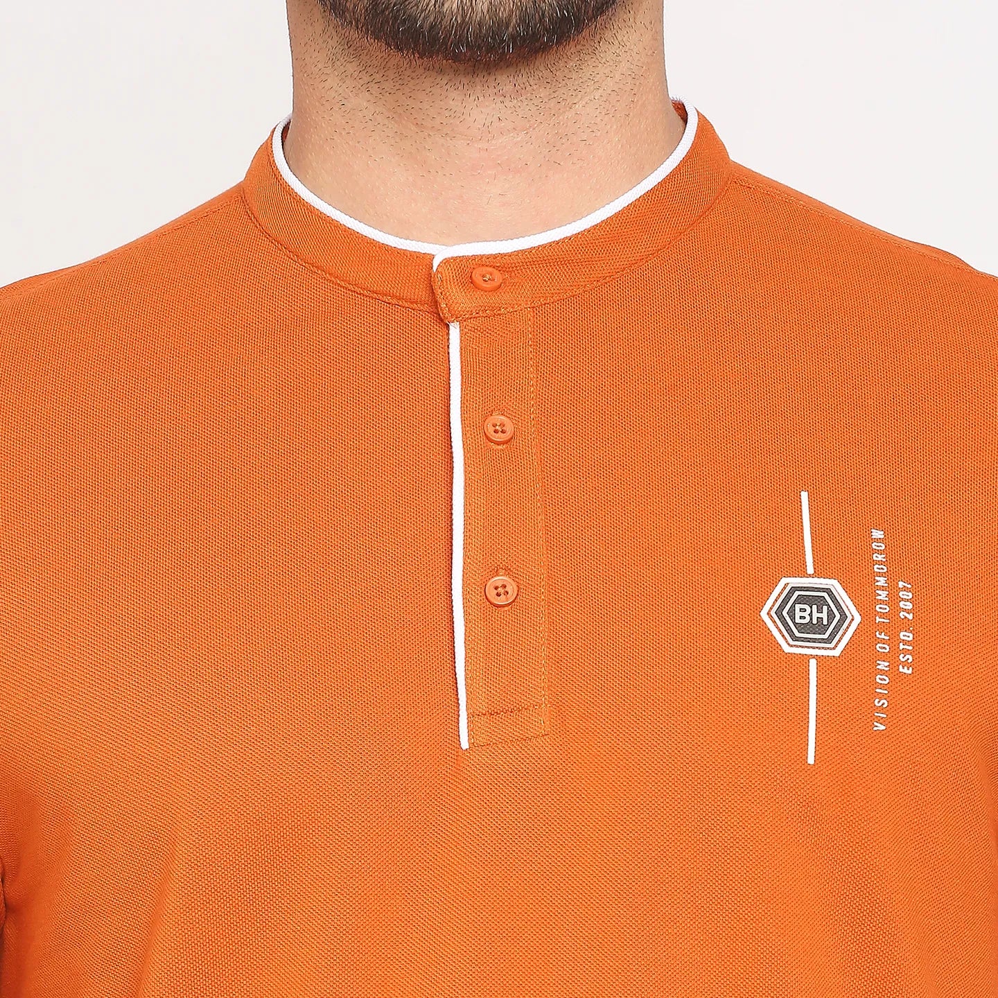 Brown Regular Fit Men's Polo T-Shirt by Being Human Clothing - Image 5