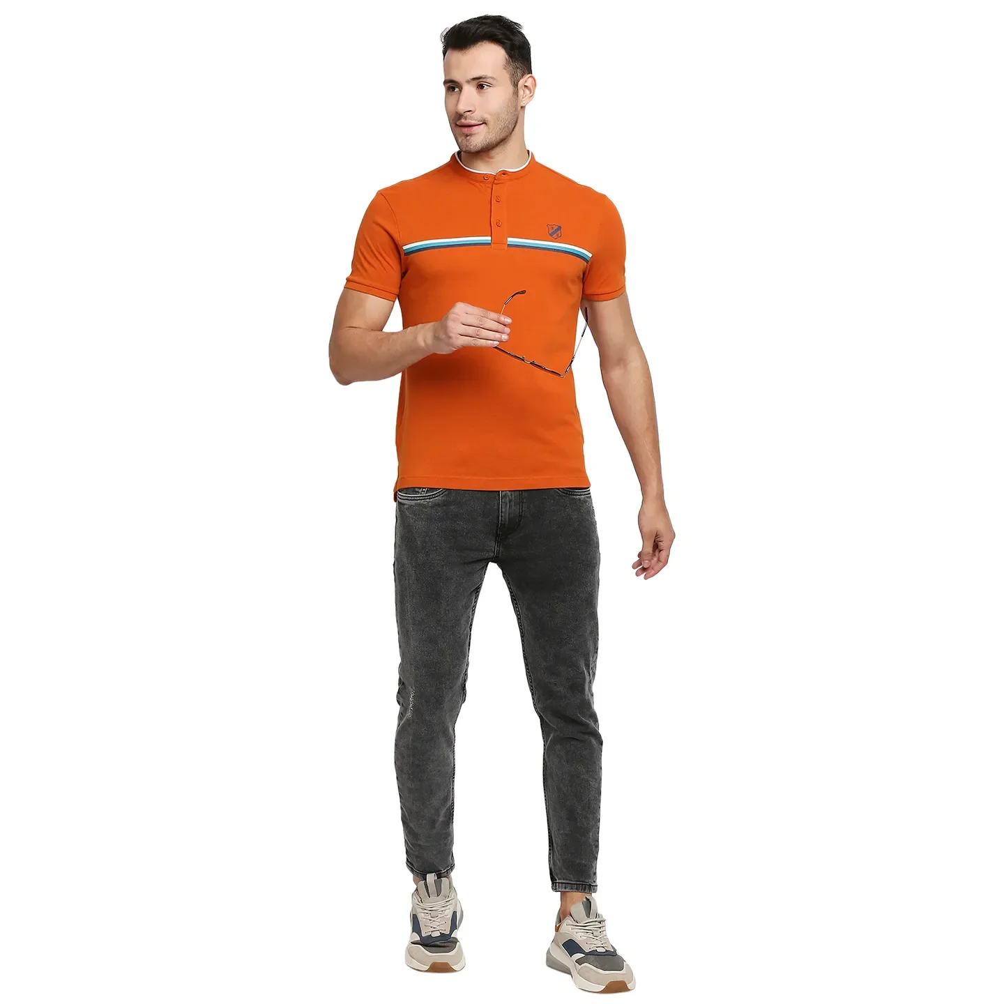 Brown Regular Fit Men's Polo T-Shirt by Being Human Clothing - Image 6