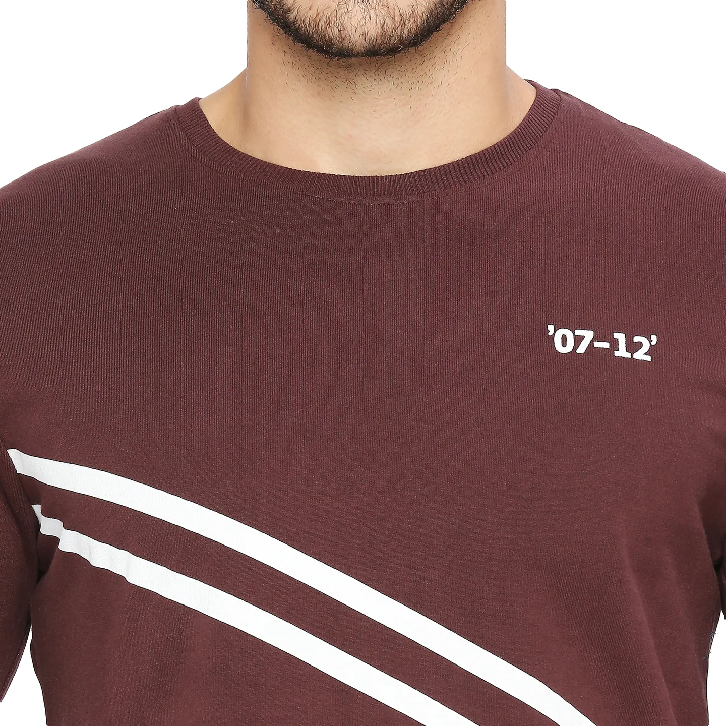 Red Regular Fit Round Neck Long Sleeves Cotton Men's Sweatshirt by Being Human Clothing - Image 5