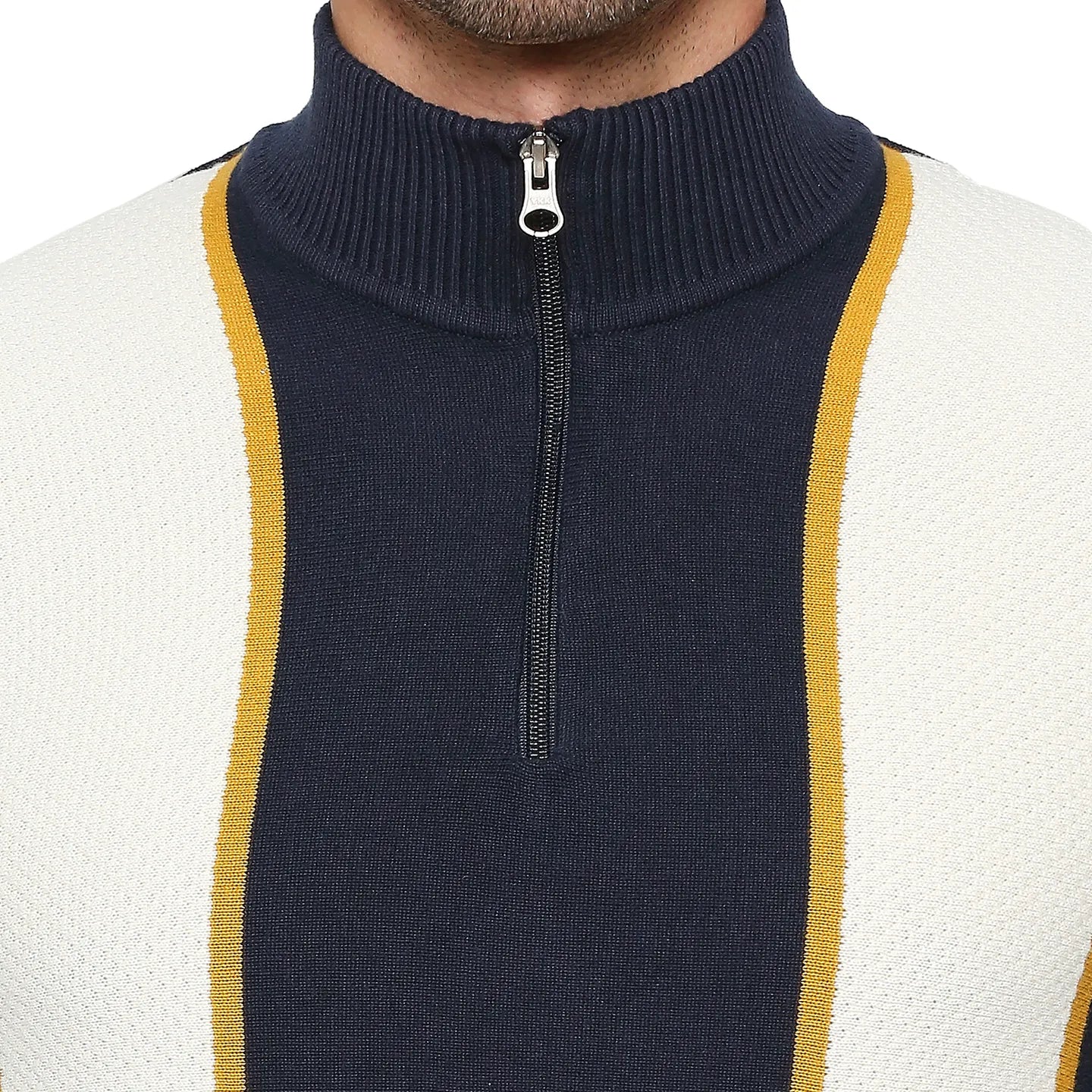 Blue Regular Fit Round Neck Long Sleeves Men's Sweatshirt by Being Human Clothing - Image 5