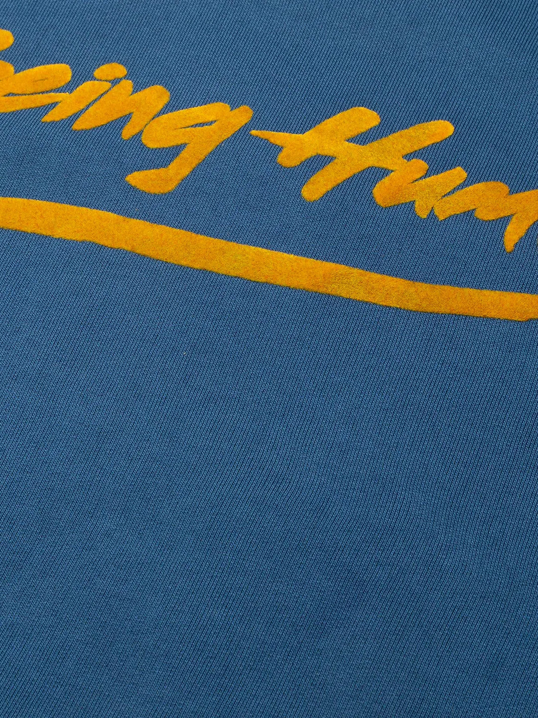 Blue Regular Fit Round Neck Long Sleeves Cotton Men's Sweatshirt by Being Human Clothing - Image 5