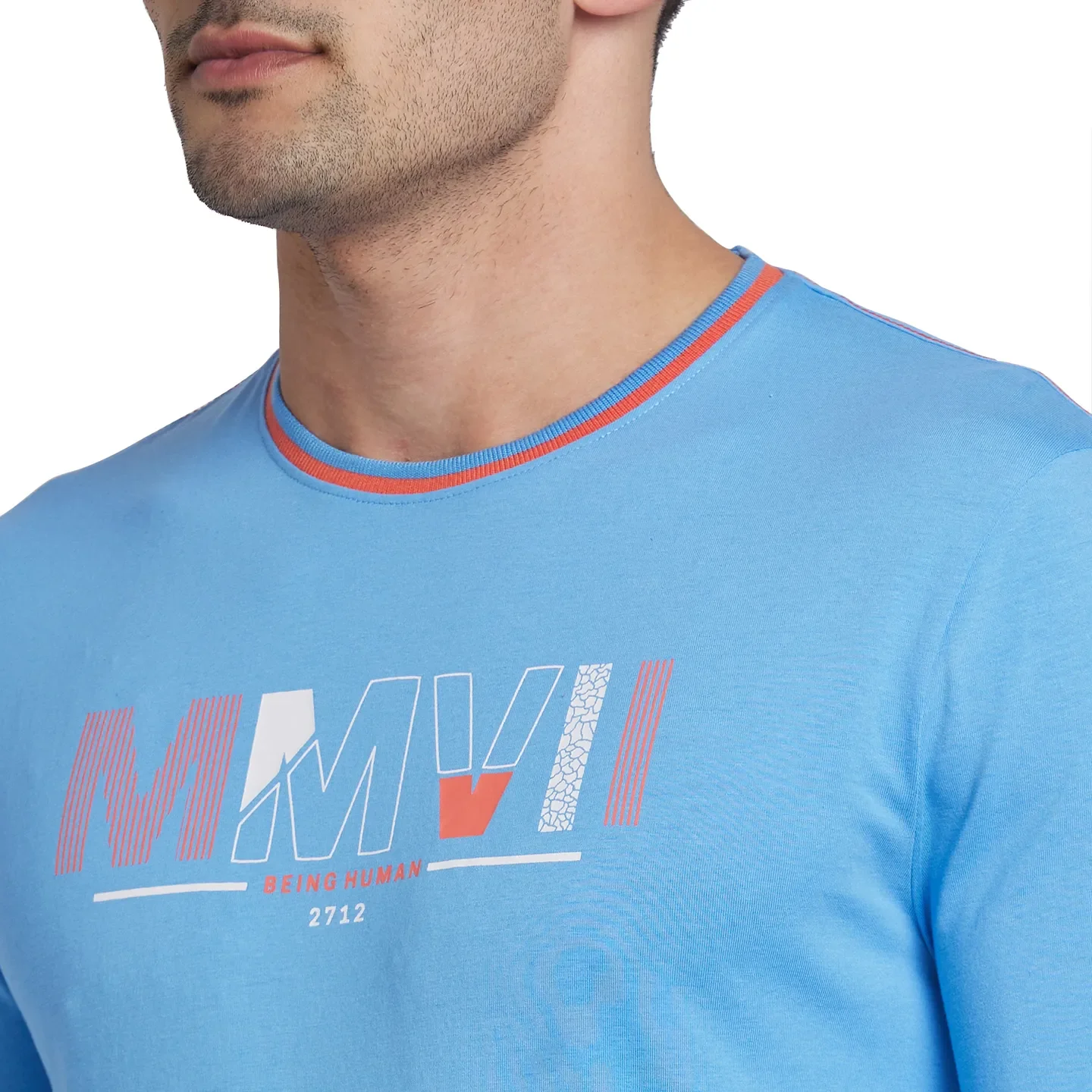 Multicolor Regular Fit Men's Long Sleeves T-Shirt by Being Human Clothing - Image 4