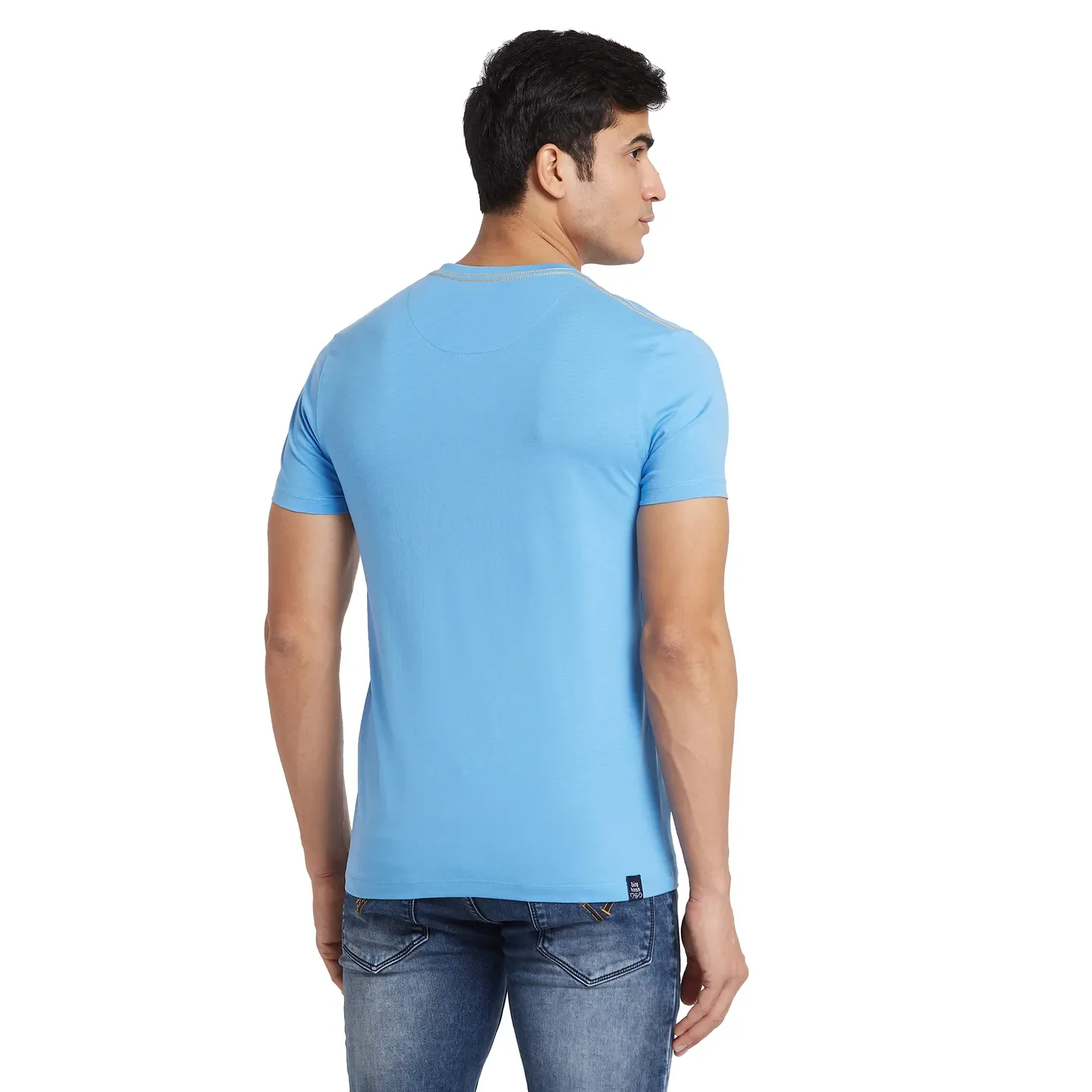 Multicolor Regular Fit Men's Short Sleeves T-Shirt by Being Human Clothing - Image 3