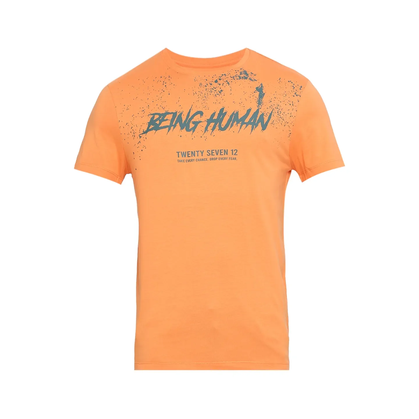 Amber Glow Regular Fit Round Neck Men's T-Shirt by Being Human Clothing - Image 7