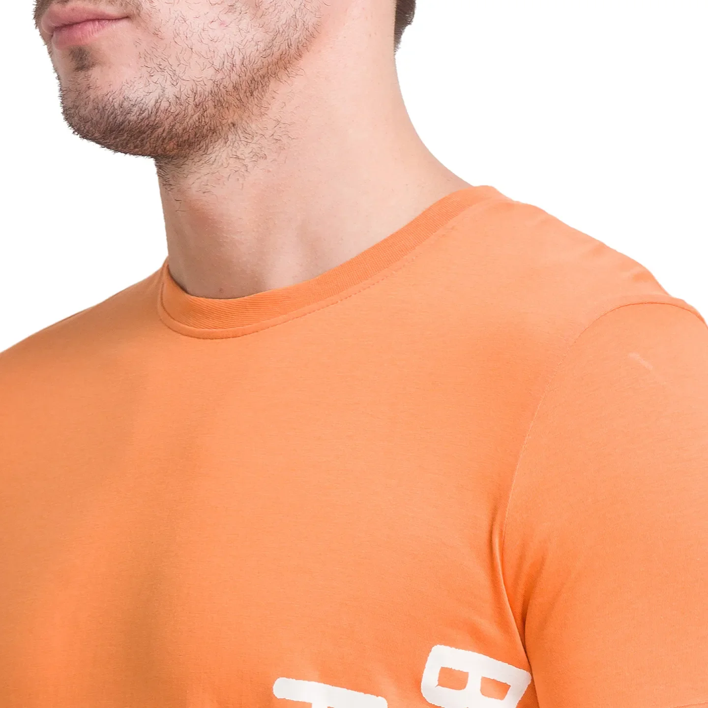Amber Glow Regular Fit Round Neck Men's T-Shirt by Being Human Clothing - Image 5