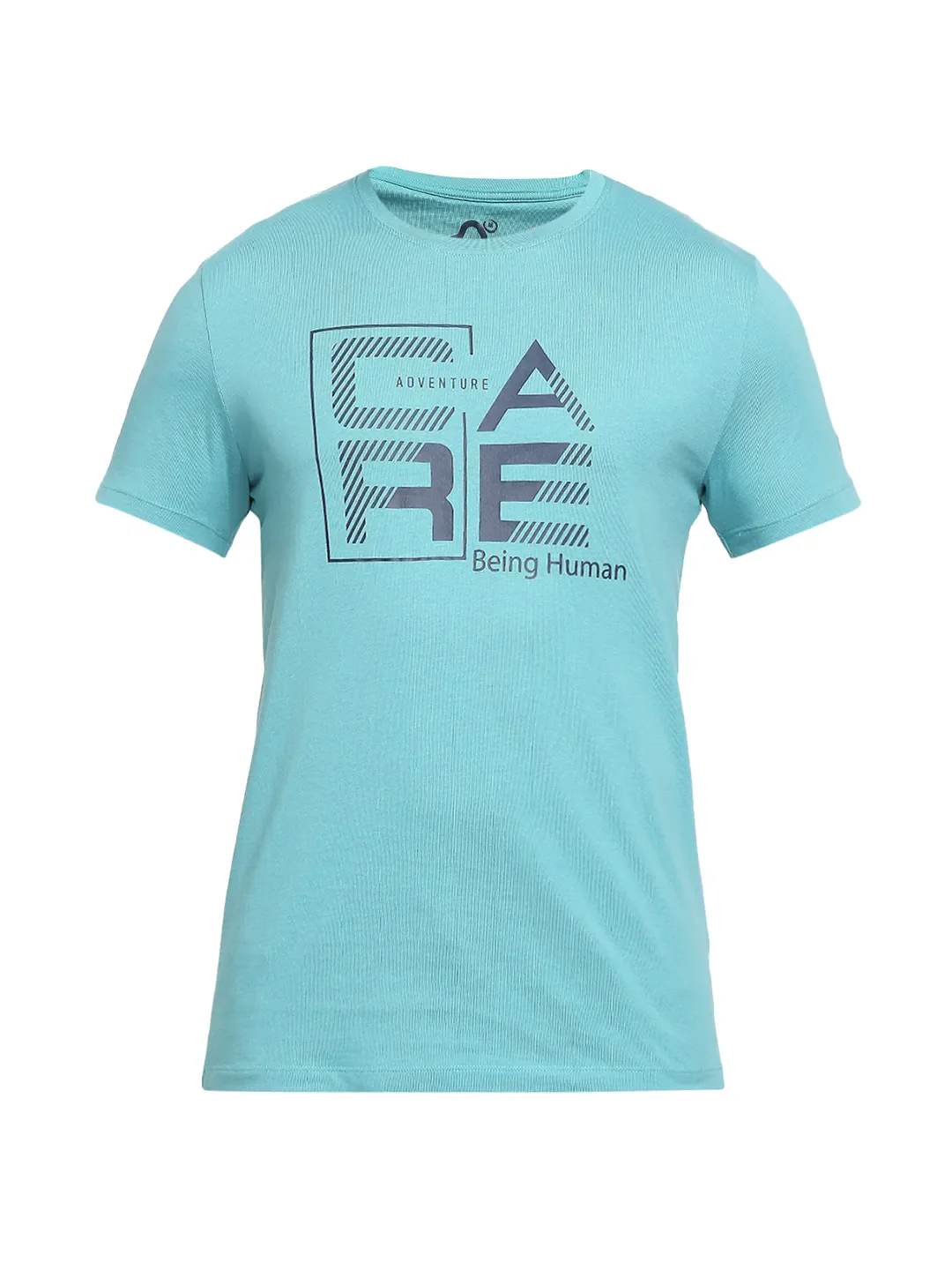 Blue Regular Fit Men's Short Sleeves T-Shirt by Being Human Clothing - Image 7