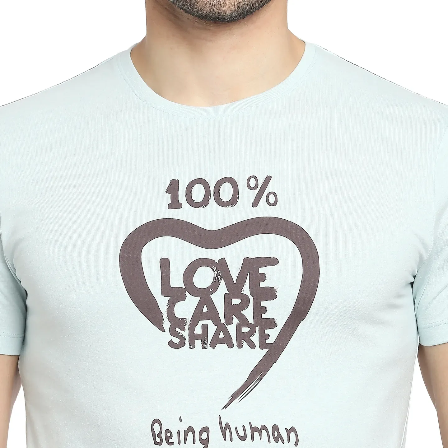 Grey Regular Fit Men's Short Sleeves T-Shirt by Being Human Clothing - Image 5