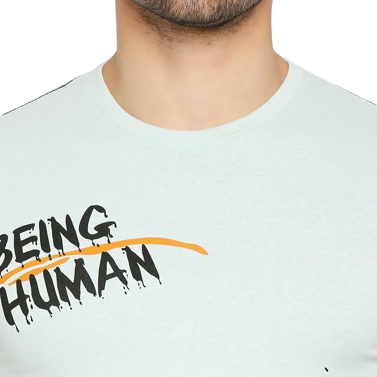 Grey Regular Fit Men's Short Sleeves T-Shirt by Being Human Clothing - Image 5