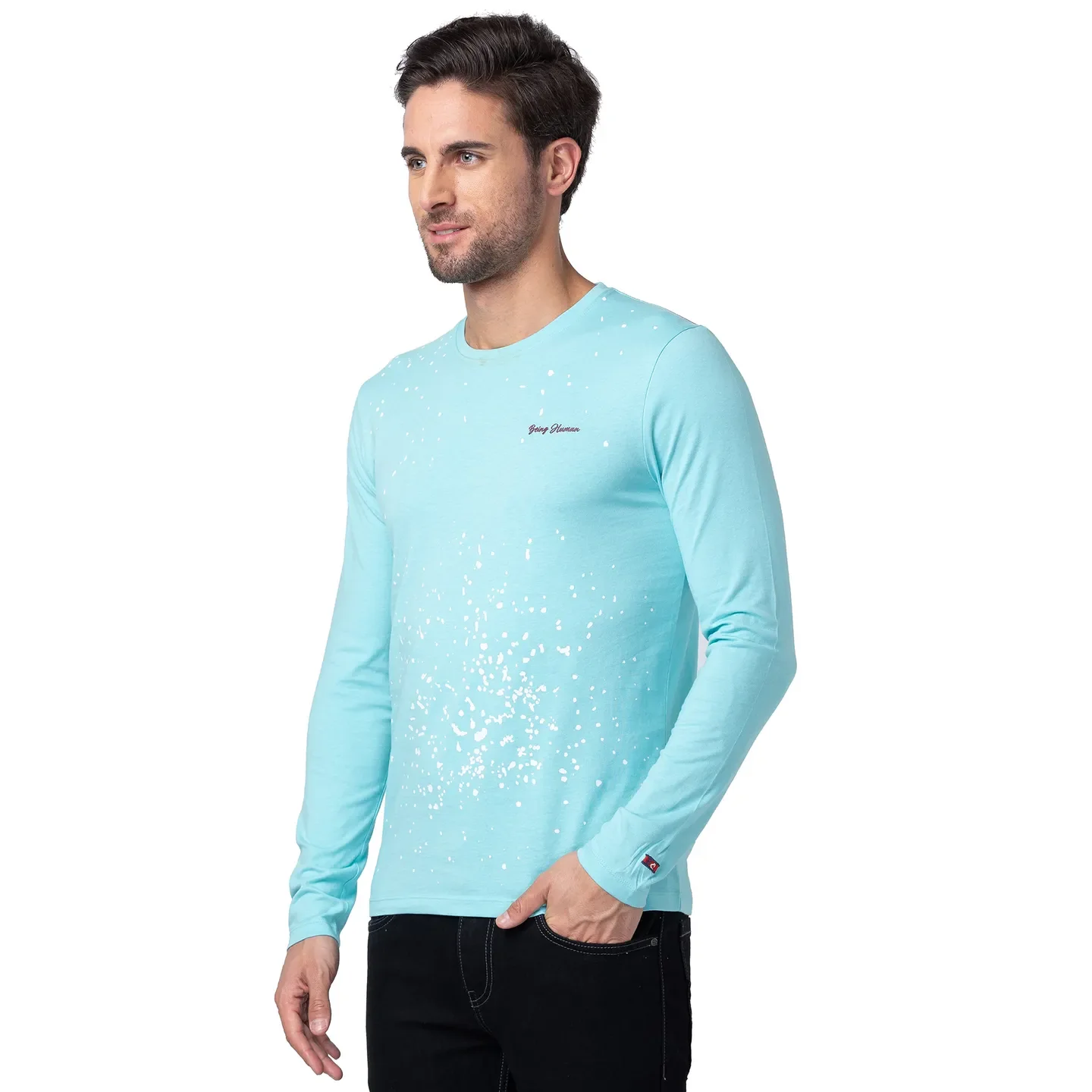 Aqua Splash Regular Fit Round Neck Men's T-Shirt by Being Human Clothing - Image 2