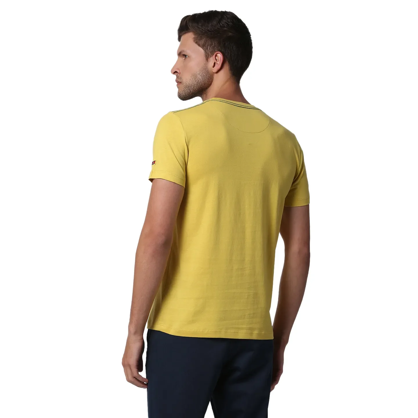 Brown Regular Fit Men's Short Sleeves T-Shirt by Being Human Clothing - Image 4