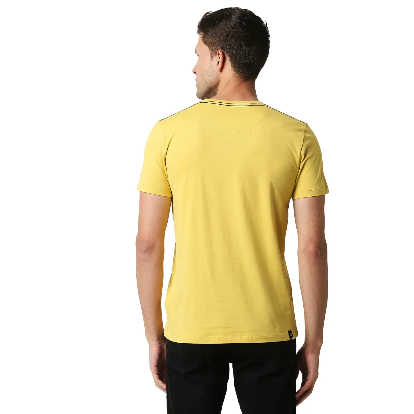 Brown Regular Fit Men's Short Sleeves T-Shirt by Being Human Clothing - Image 3