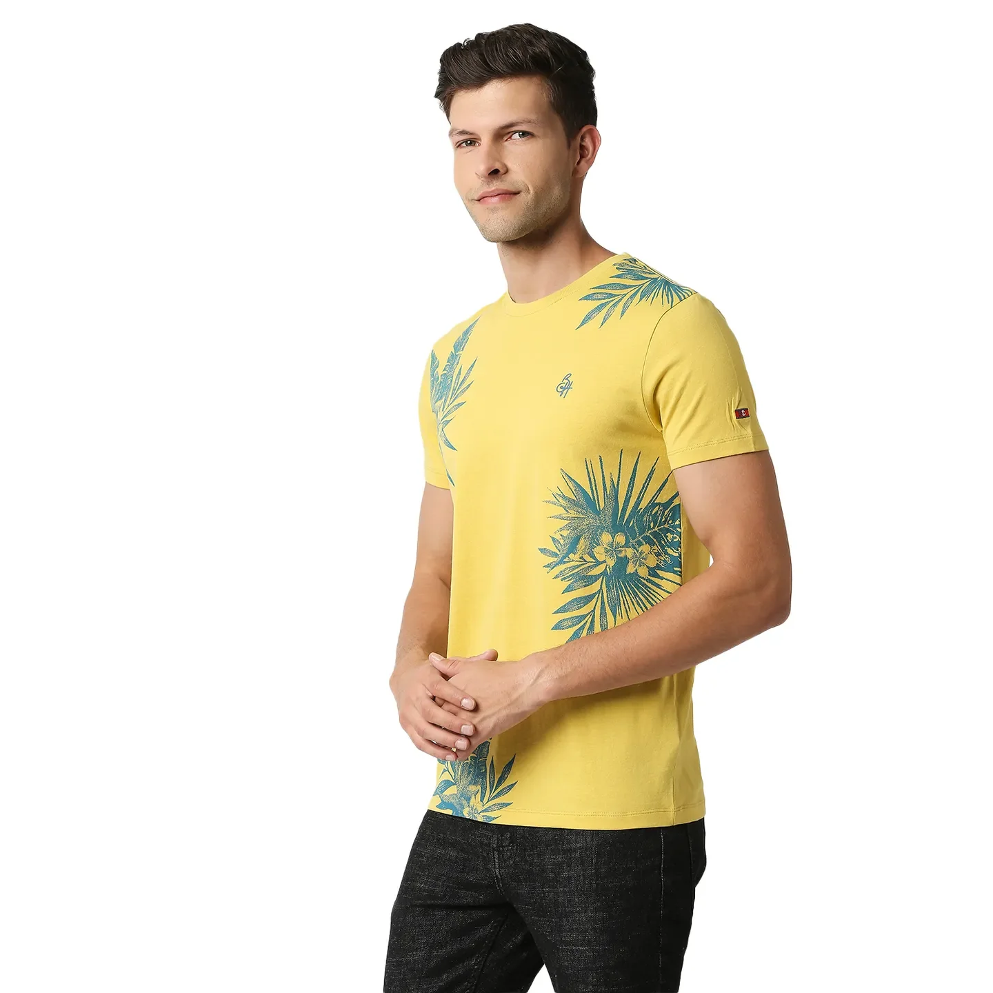 Brown Regular Fit Men's Short Sleeves T-Shirt by Being Human Clothing - Image 2