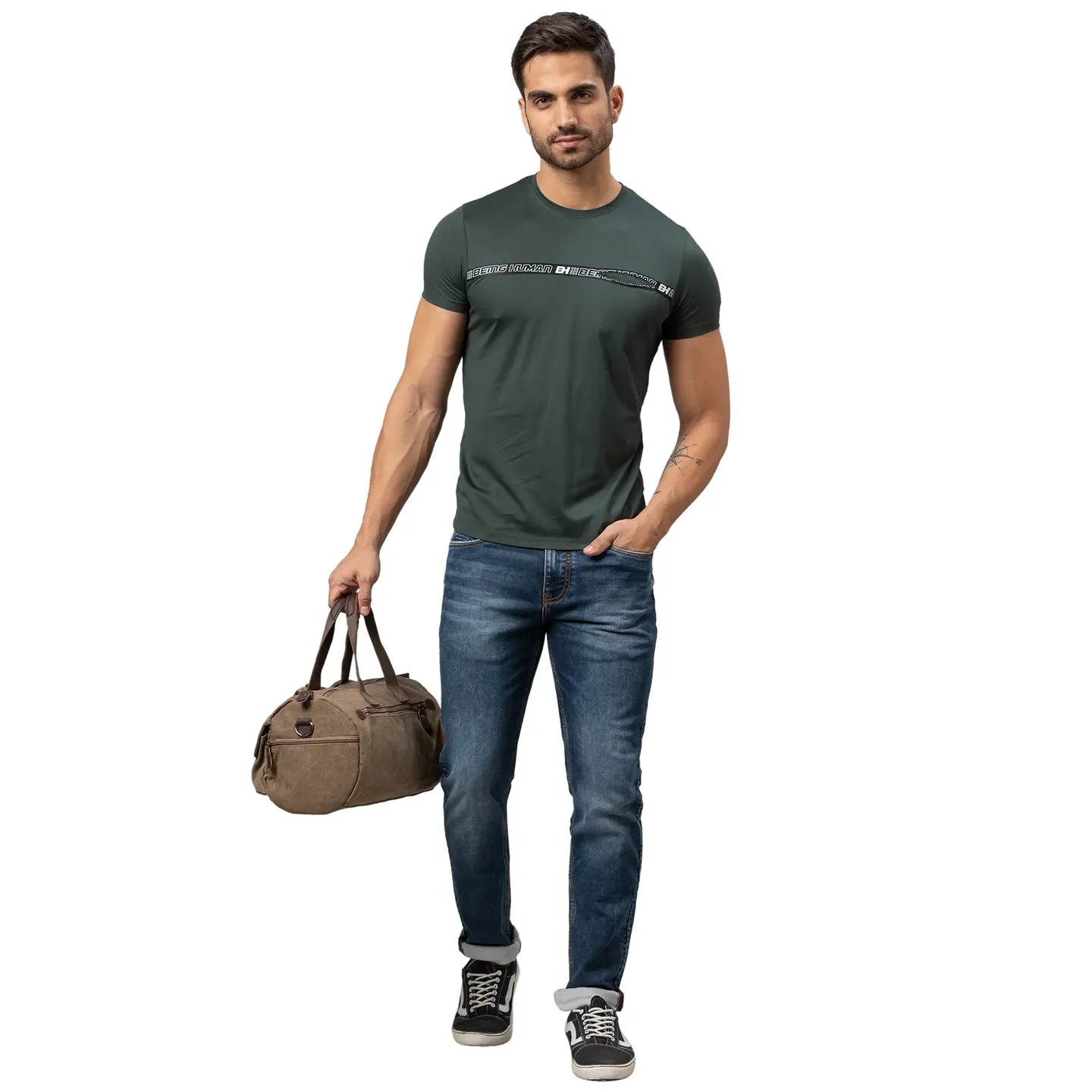Bayberry Regular Fit Round Neck Men's T-Shirt by Being Human Clothing - Image 5