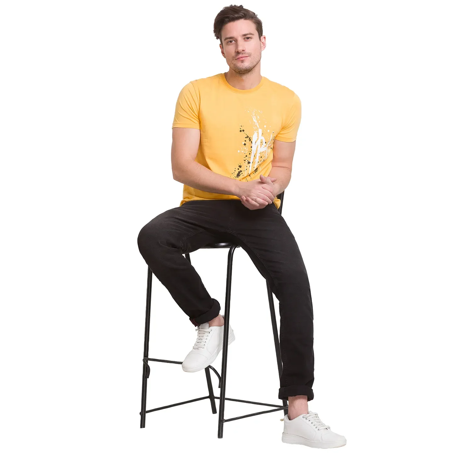 Besswax Regular Fit Round Neck Mens' T-Shirt by Being Human Clothing - Image 5