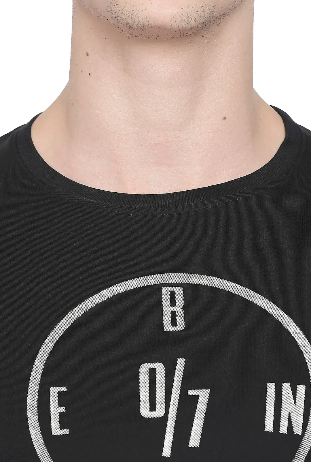 Black Regular Fit Men's Long Sleeves T-Shirt by Being Human Clothing - Image 4