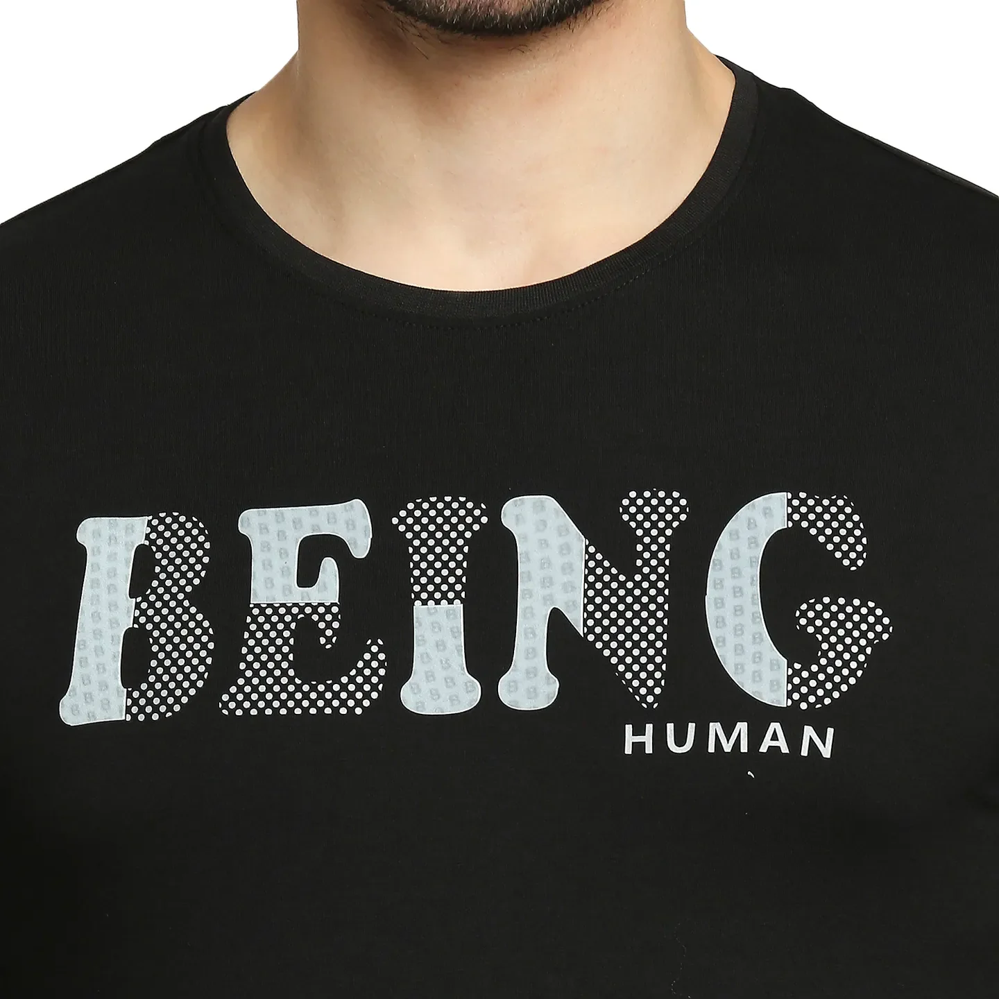 Black Regular Fit Men's Long Sleeves T-Shirt by Being Human Clothing - Image 5