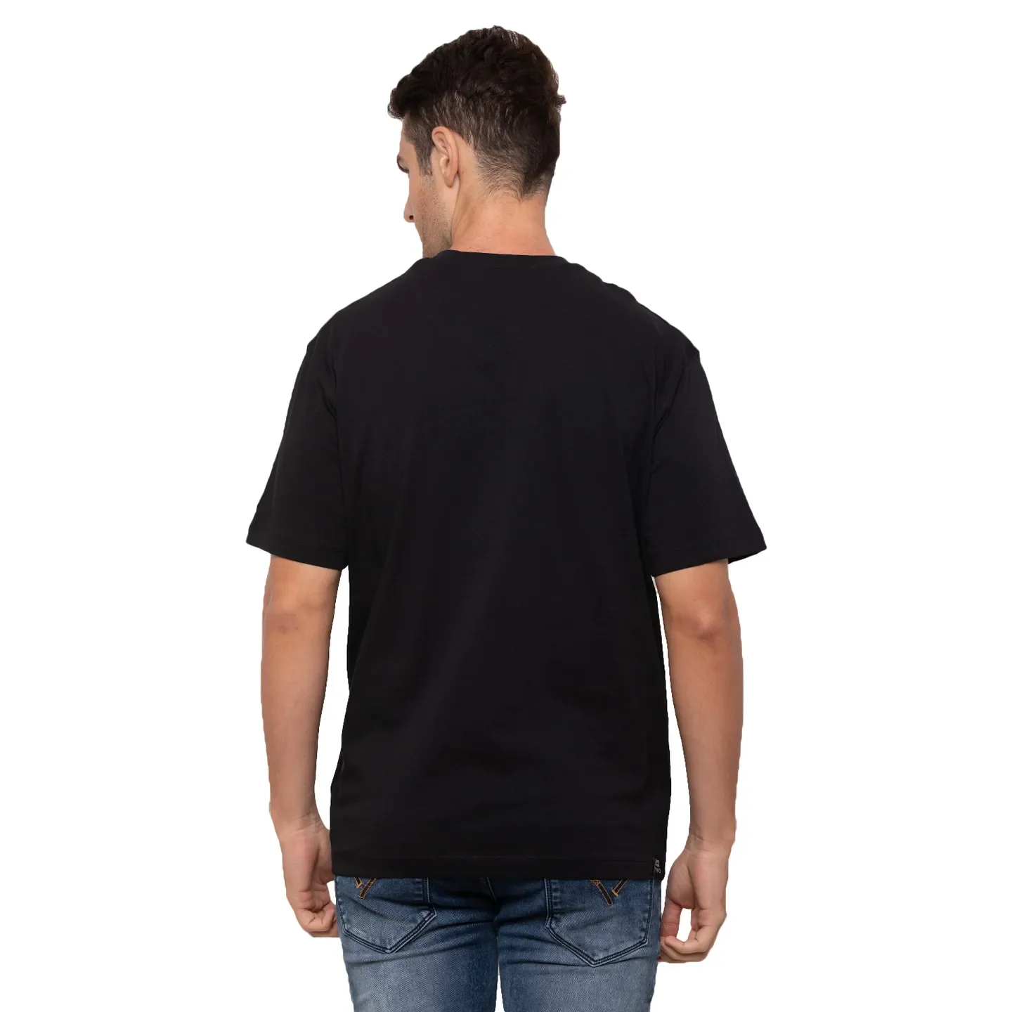 Black Regular Fit Men's T-Shirt by Being Human Clothing - Image 3