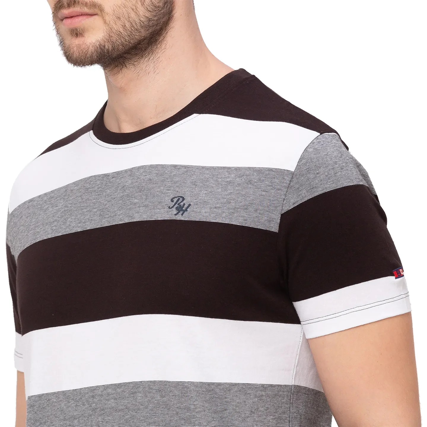 Black Regular Fit Men's Short Sleeves T-Shirt by Being Human Clothing - Image 4