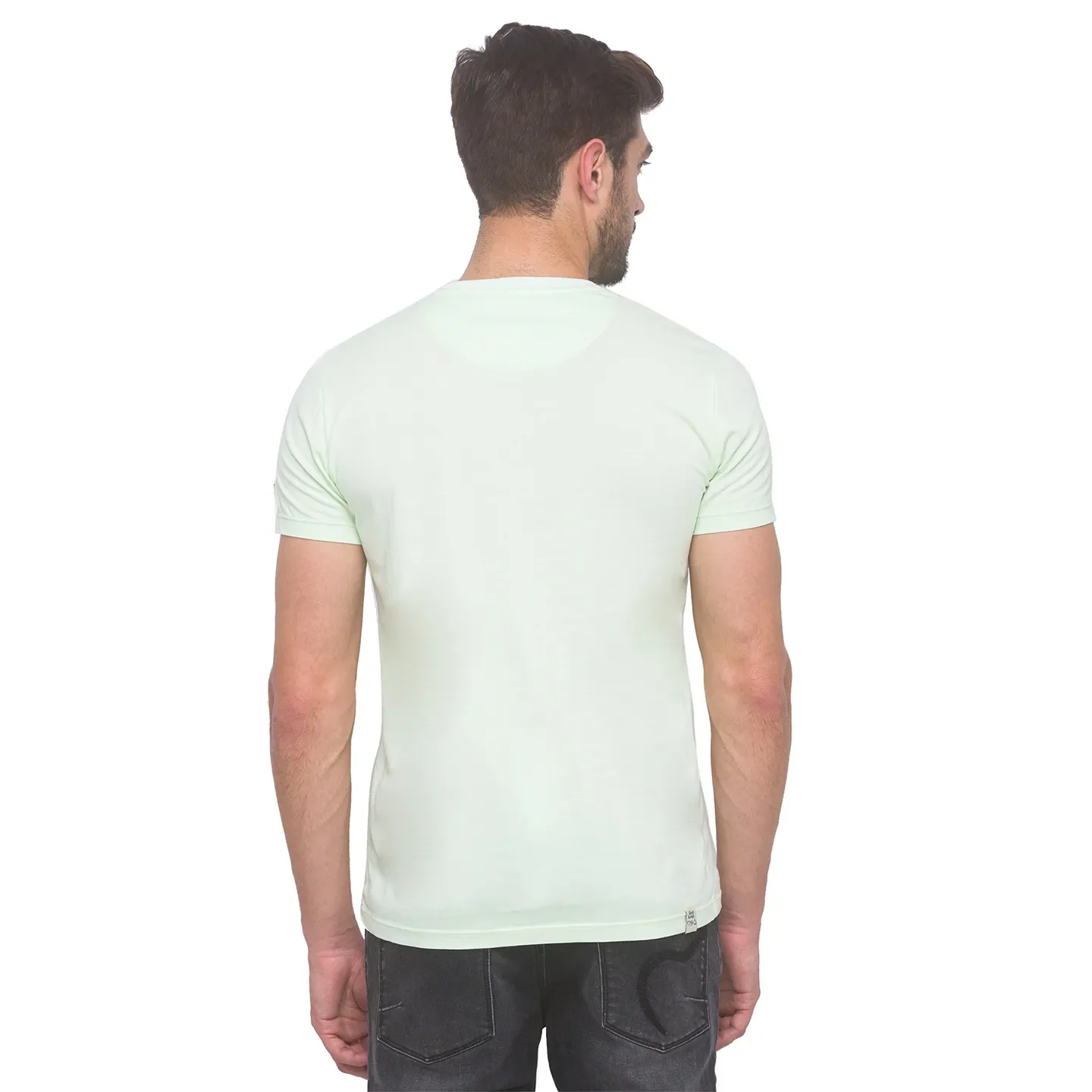 Regular Fit Black Crew Neck T-shirt -Being Human clothing - Image 3