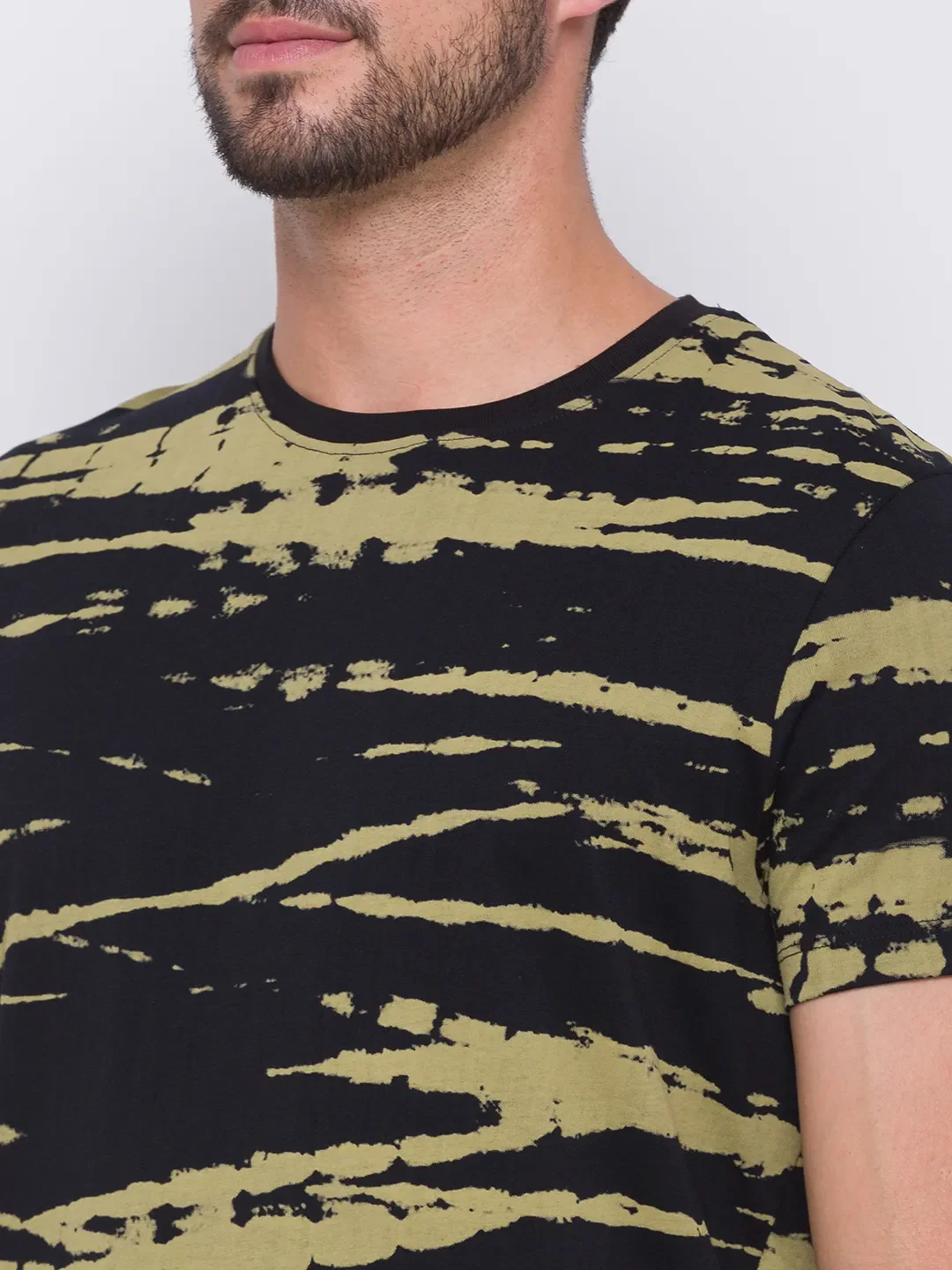 Black Regular Fit Men's Short Sleeves T-Shirt by Being Human Clothing - Image 2
