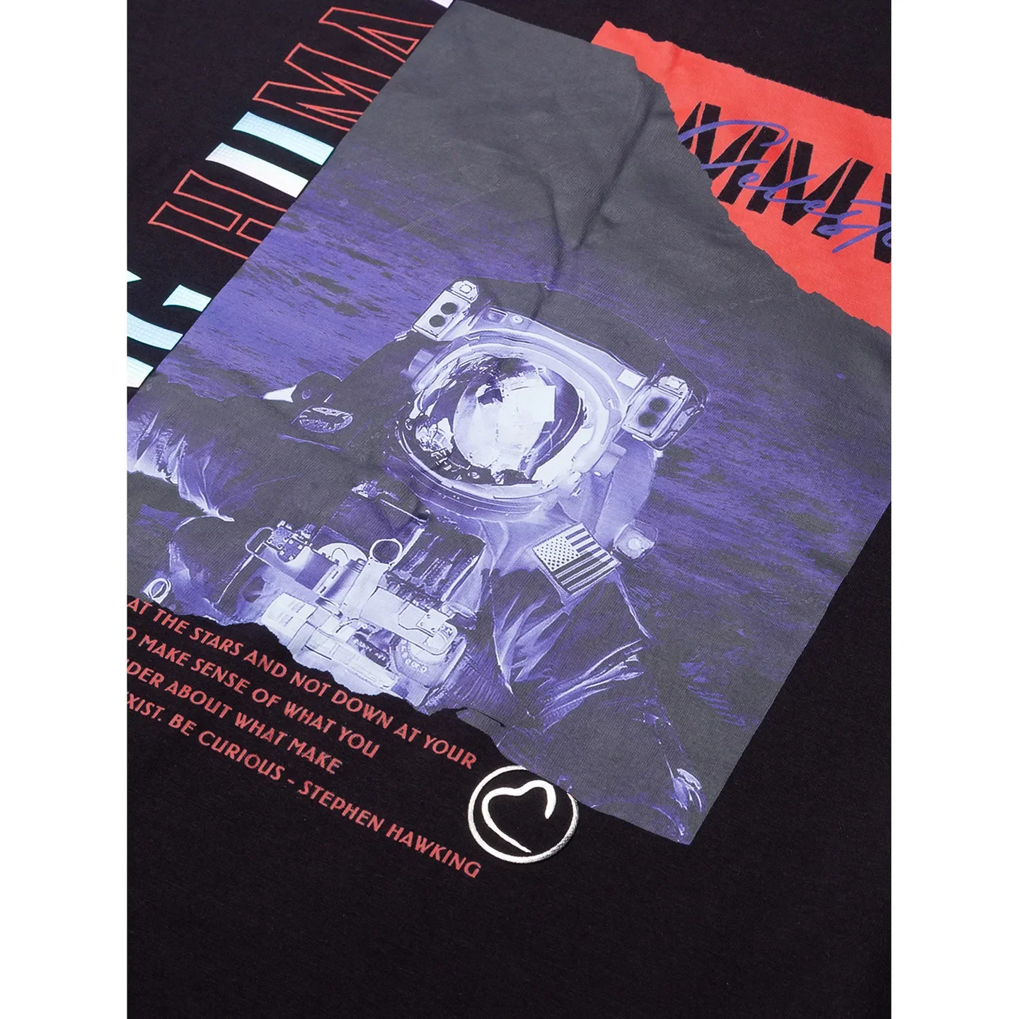 Black Regular Fit Round Neck Men's T-Shirt by Being Human Clothing - Image 6