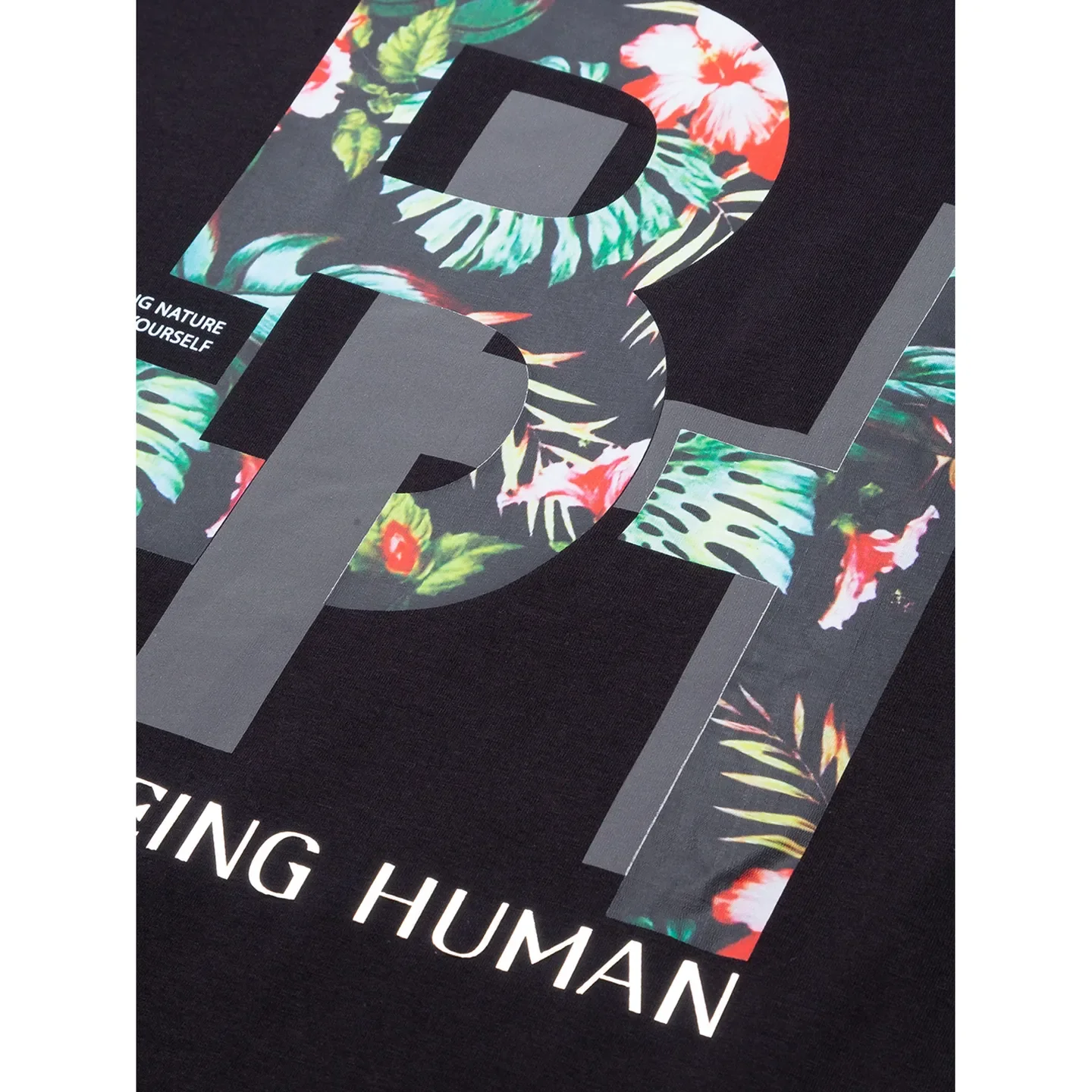 Black Regular Fit Men's Short Sleeves T-Shirt by Being Human Clothing - Image 4