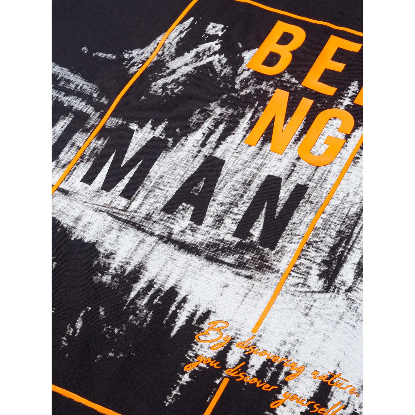 Black Regular Fit Men's Short Sleeves T-Shirt by Being Human Clothing - Image 5
