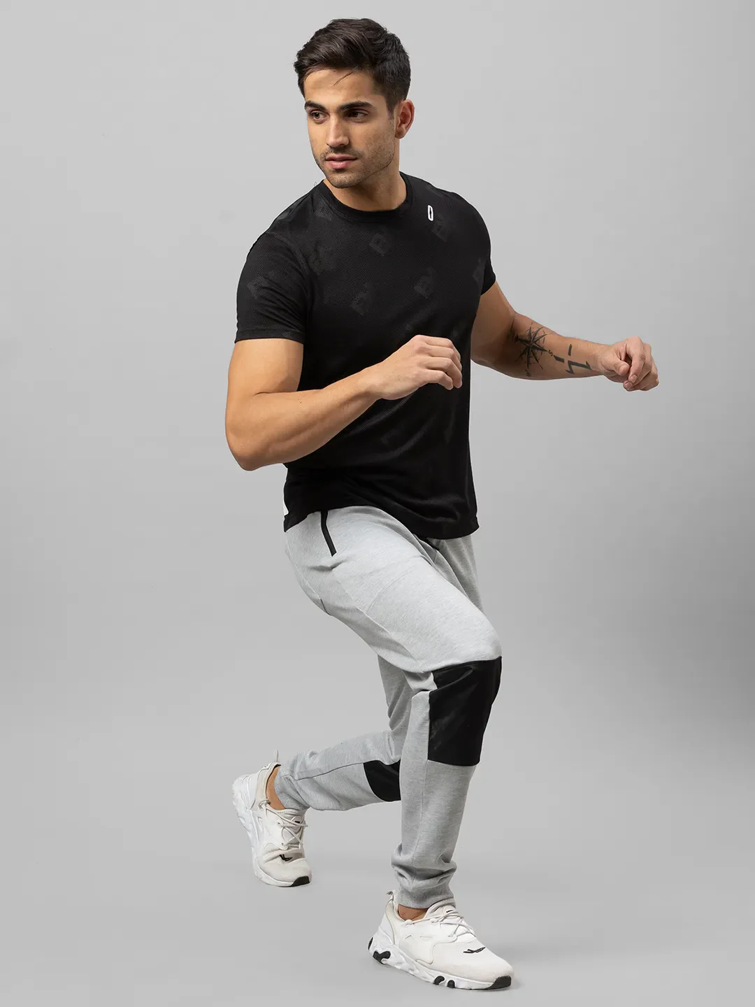 Black Regular Fit Men's Short Sleeves T-Shirt by Being Human Clothing - Image 5