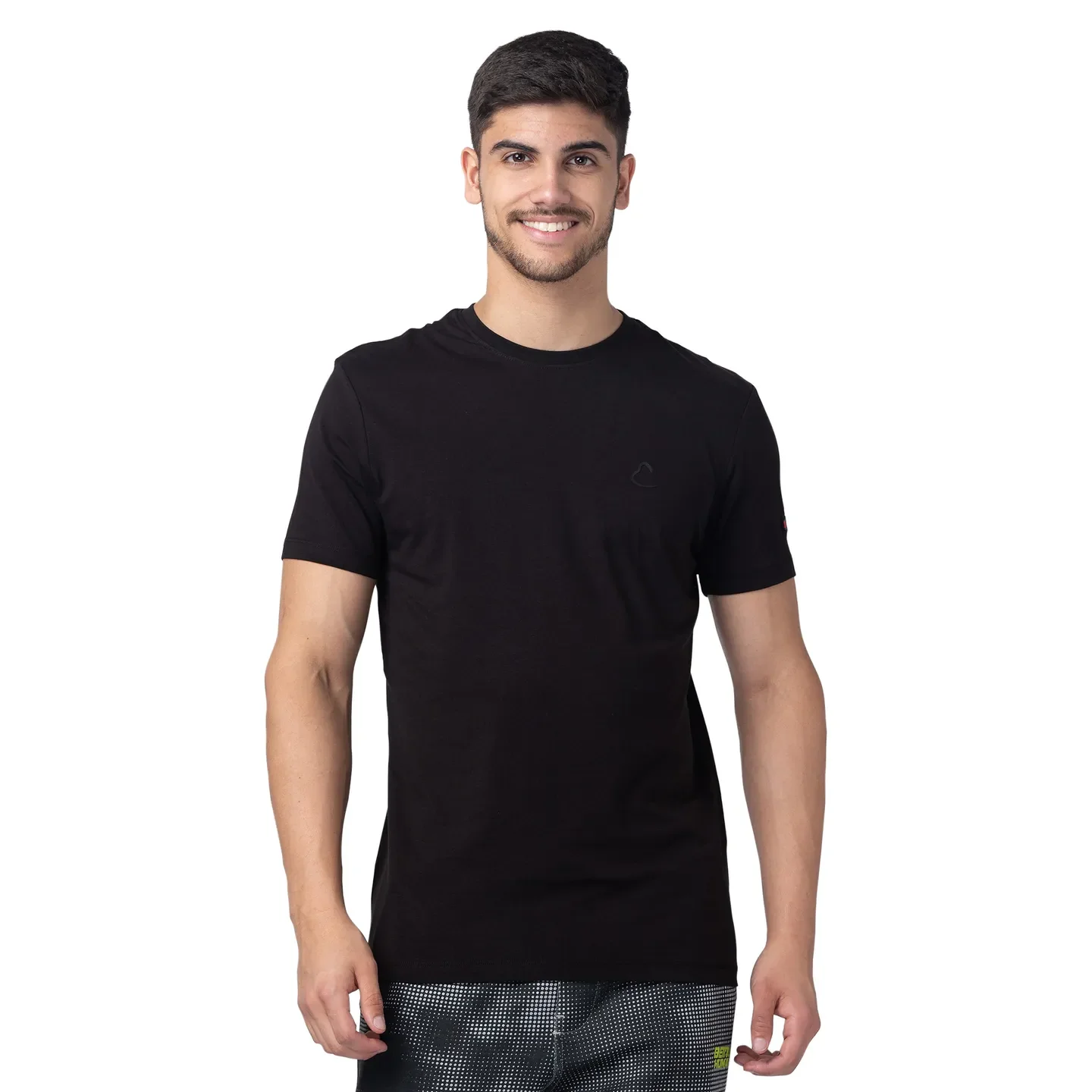 Black Regular Fit Men's Short Sleeves T-Shirt by Being Human Clothing