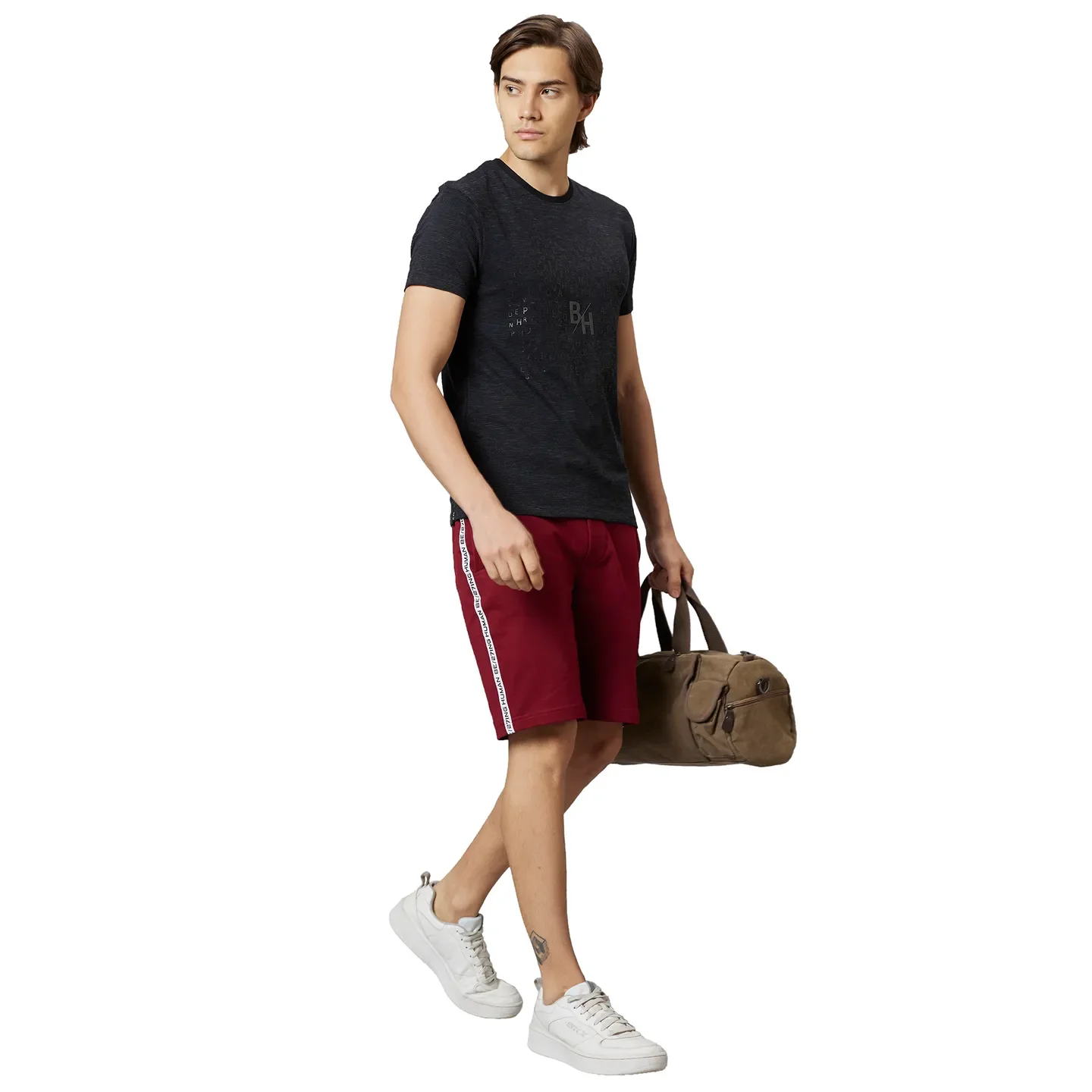 Black Regular Fit Round Neck Men's T-Shirt by Being Human Clothing - Image 5