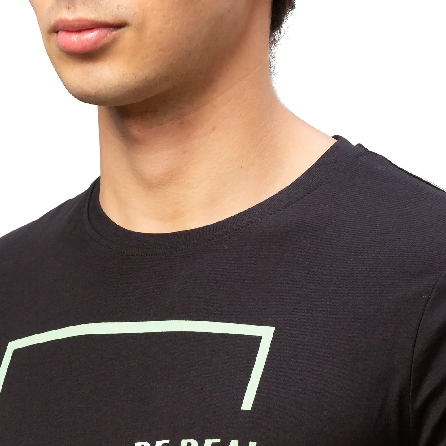 Black Regular Fit Men's Short Sleeves T-Shirt by Being Human Clothing - Image 4