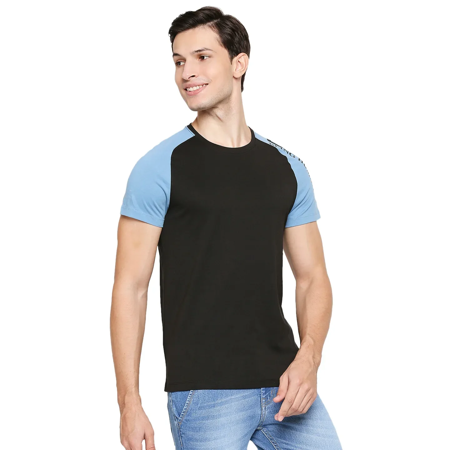 Black Regular Fit Men's Short Sleeves T-Shirt by Being Human Clothing - Image 10