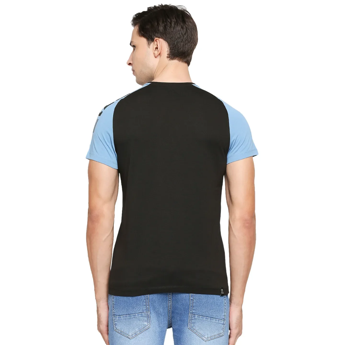 Black Regular Fit Men's Short Sleeves T-Shirt by Being Human Clothing - Image 11