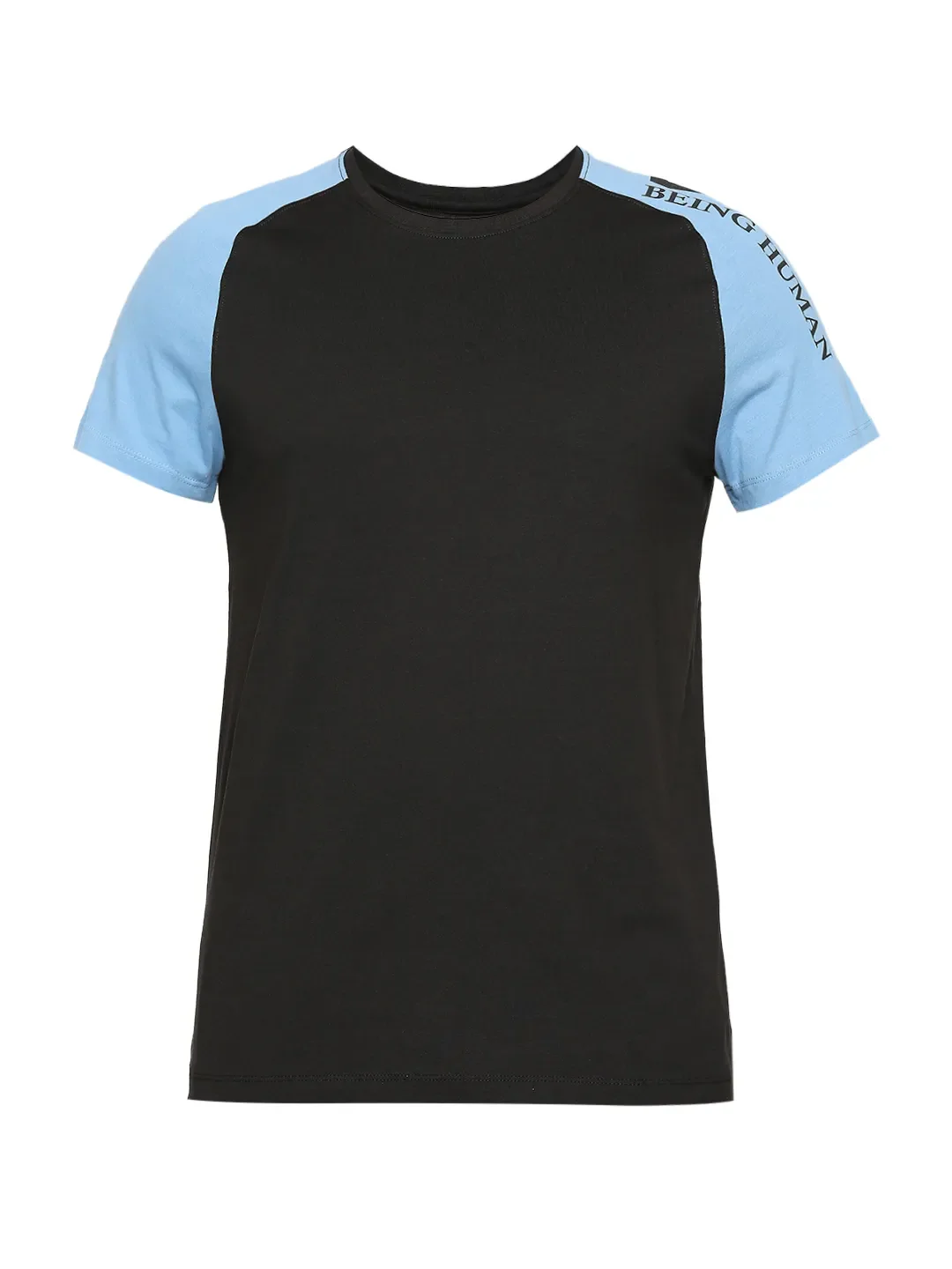 Black Regular Fit Men's Short Sleeves T-Shirt by Being Human Clothing - Image 7