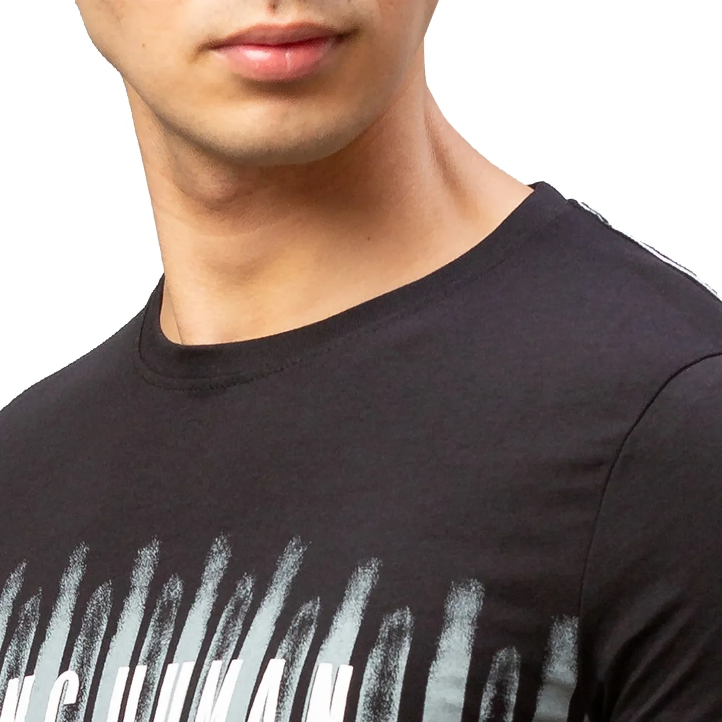 Black Regular Fit Men's Short Sleeves T-Shirt by Being Human Clothing - Image 5