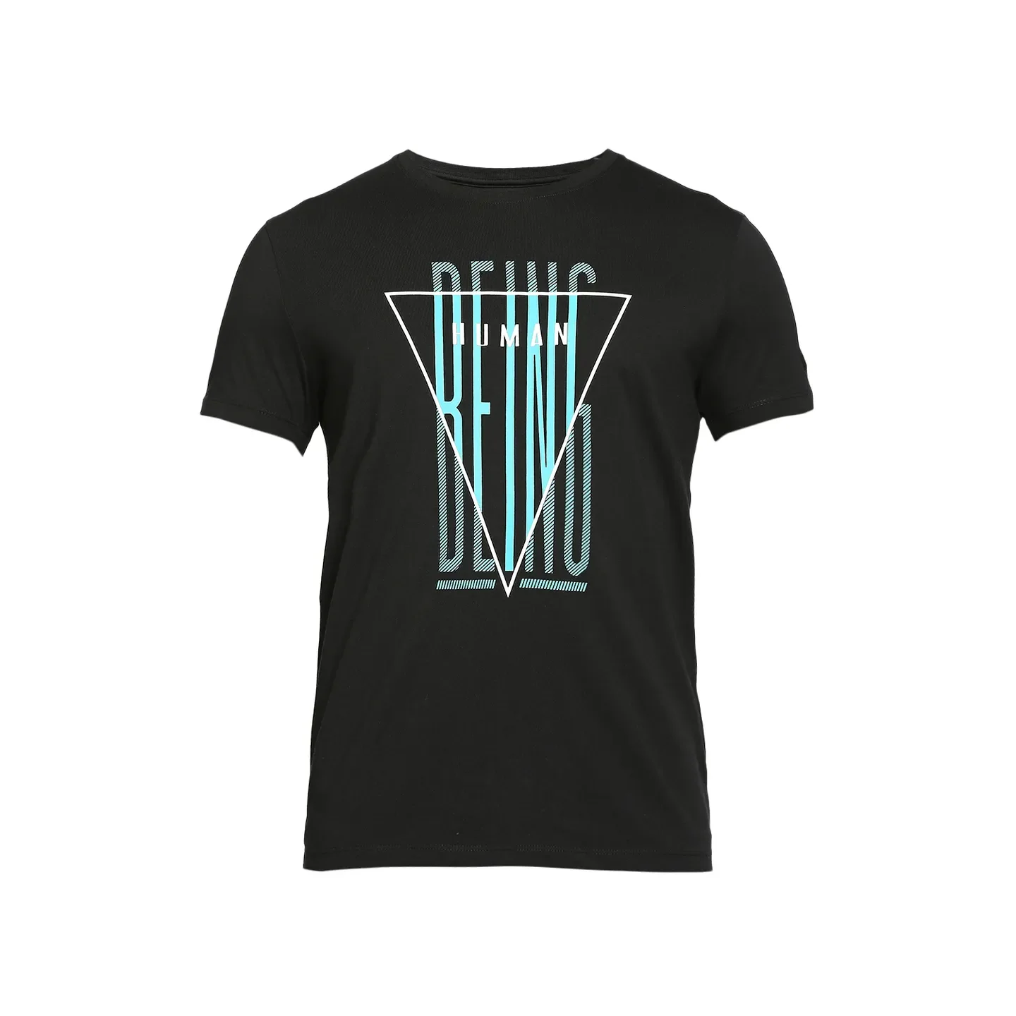 Black Regular Fit Men's Short Sleeves T-Shirt by Being Human Clothing - Image 7