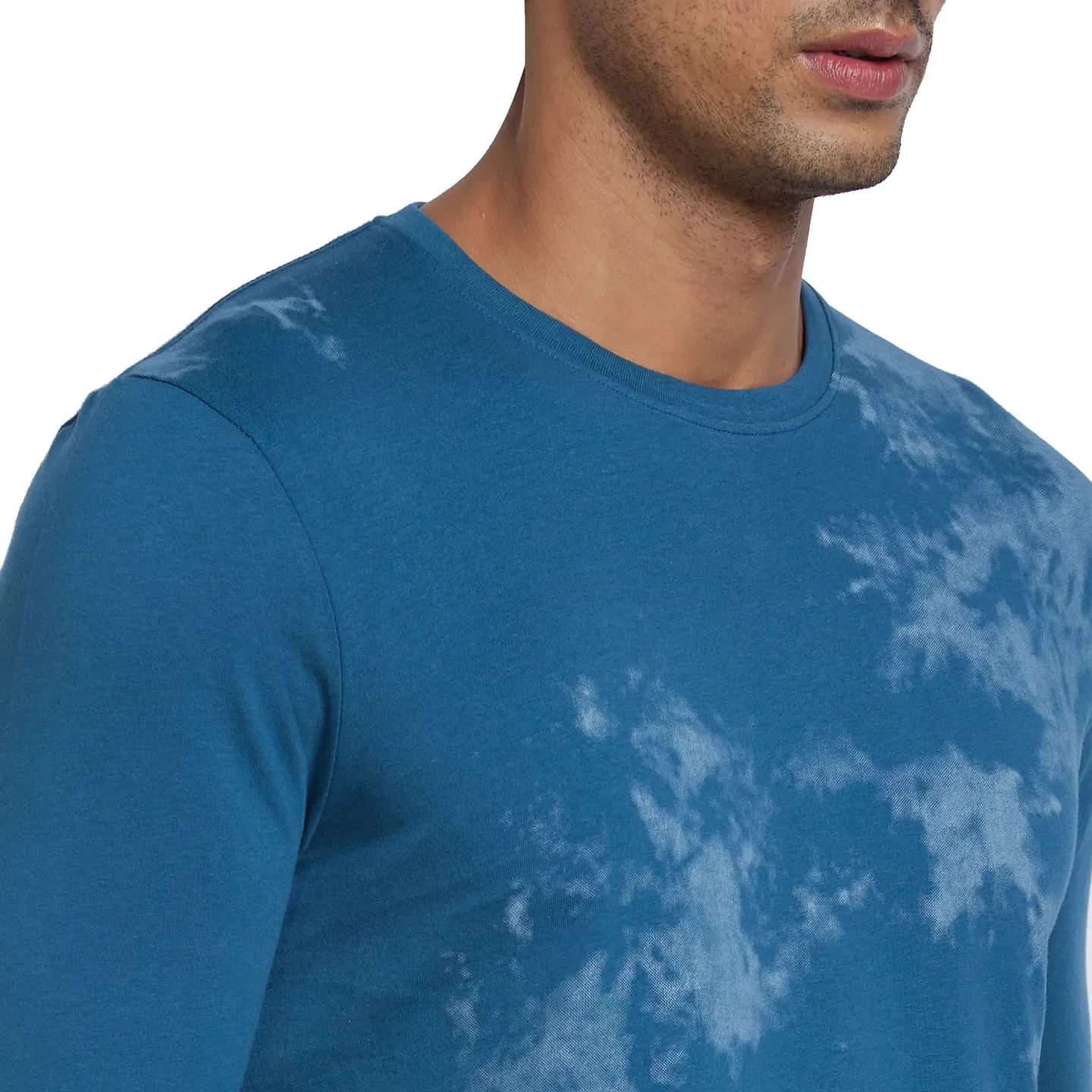 Blue Coral Regular Fit Round Neck Men's T-Shirt by Being Human Clothing - Image 4