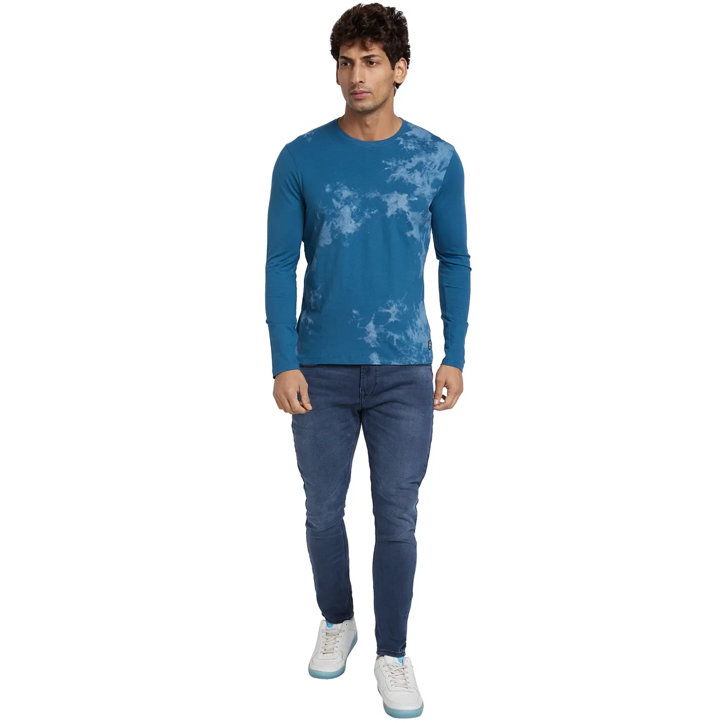 Blue Coral Regular Fit Round Neck Men's T-Shirt by Being Human Clothing - Image 5