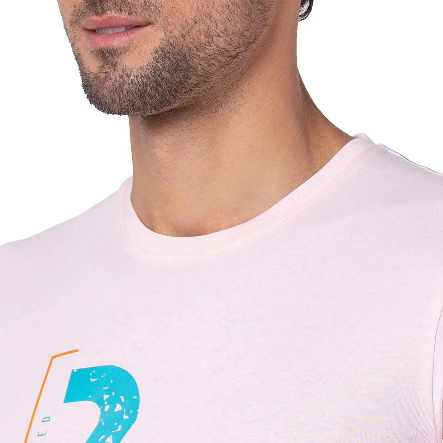Pink Regular Fit Men's Short Sleeves T-Shirt by Being Human Clothing - Image 5