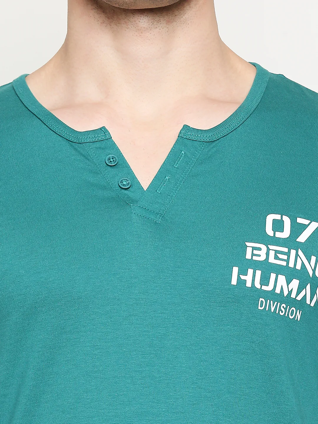 Green Regular Fit Men's Short Sleeves T-Shirt by Being Human Clothing - Image 5