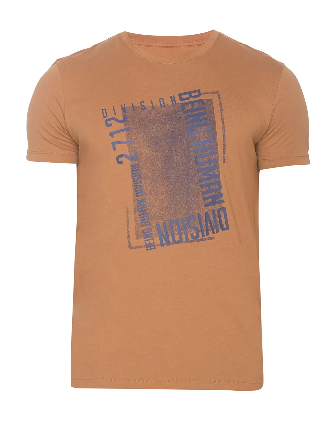 Brown Regular Fit Men's Short Sleeves T-Shirt by Being Human Clothing - Image 6