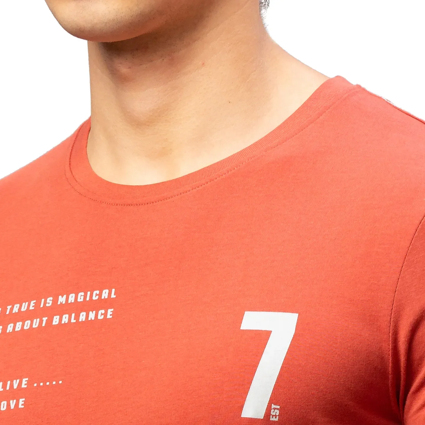 Red Regular Fit Men's Short Sleeves T-Shirt by Being Human Clothing - Image 5