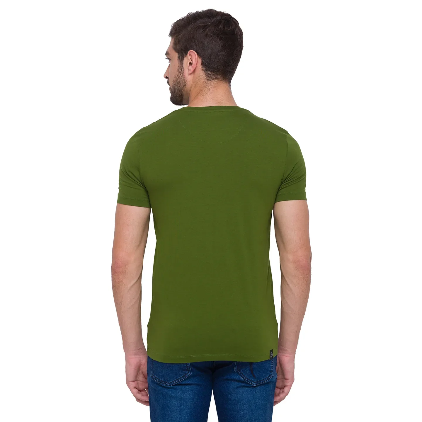 Cactus Green Regular Fit Round Neck Men's T-Shirt by Being Human Clothing - Image 4