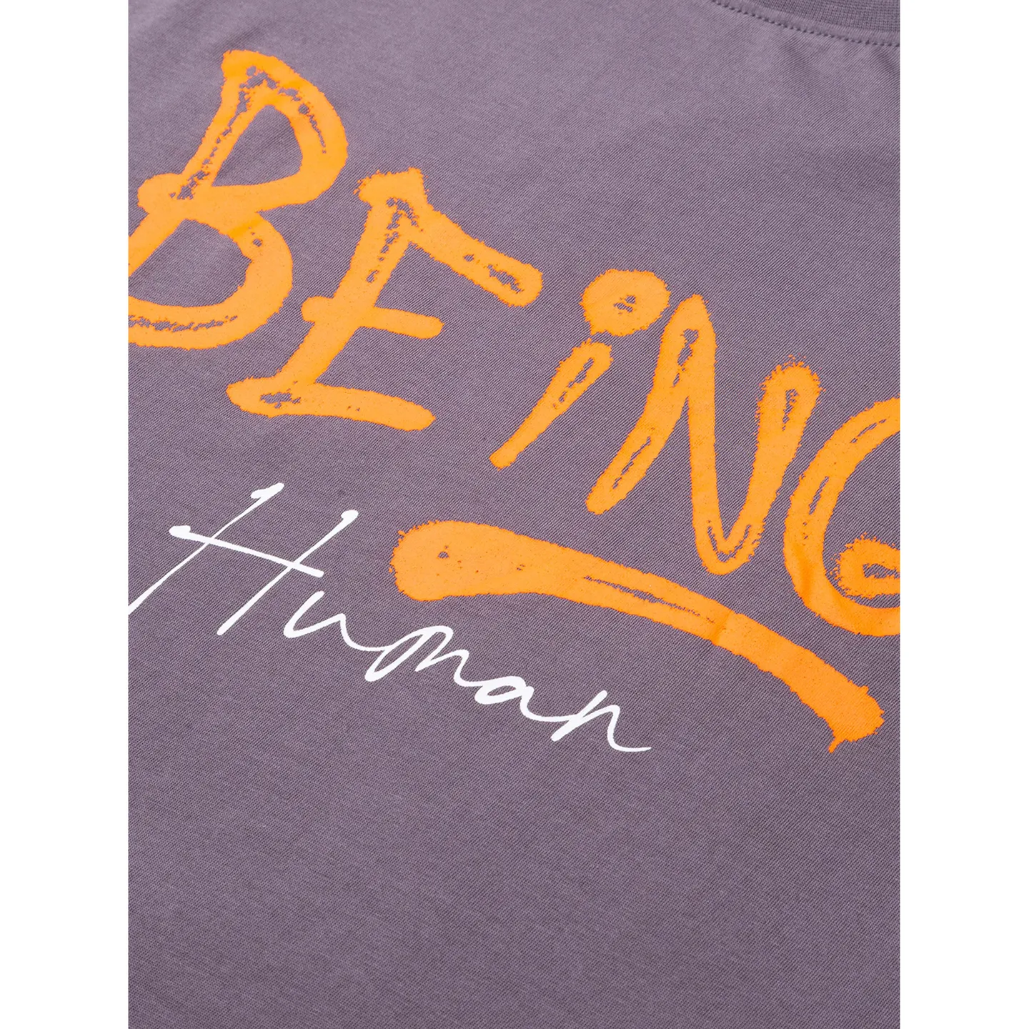 Charcoal Regular Fit Round Neck Men's T-Shirt by Being Human Clothing - Image 5