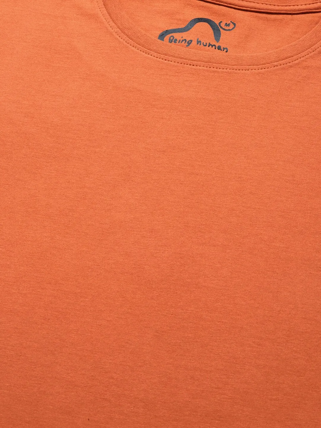 Brown Regular Fit Men's Short Sleeves T-Shirt by Being Human Clothing - Image 4
