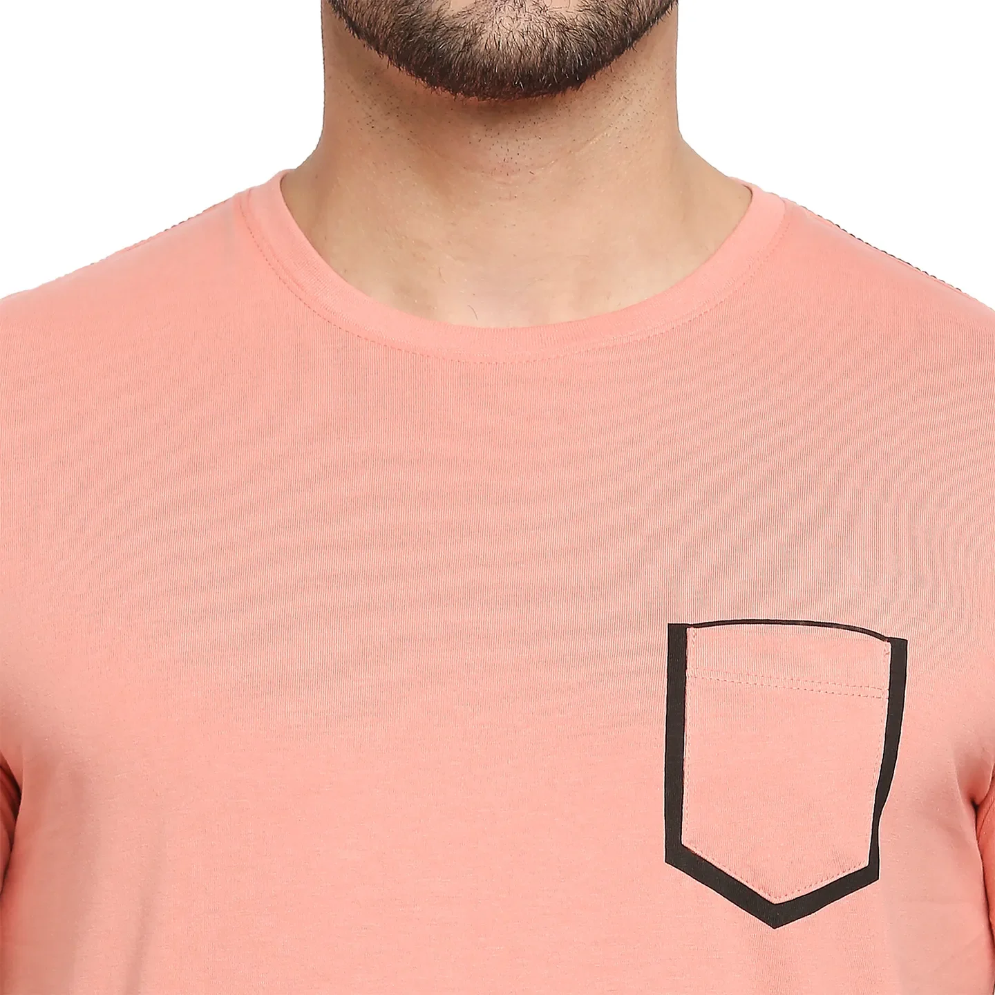 Pink Regular Fit Men's Short Sleeves T-Shirt by Being Human Clothing - Image 5