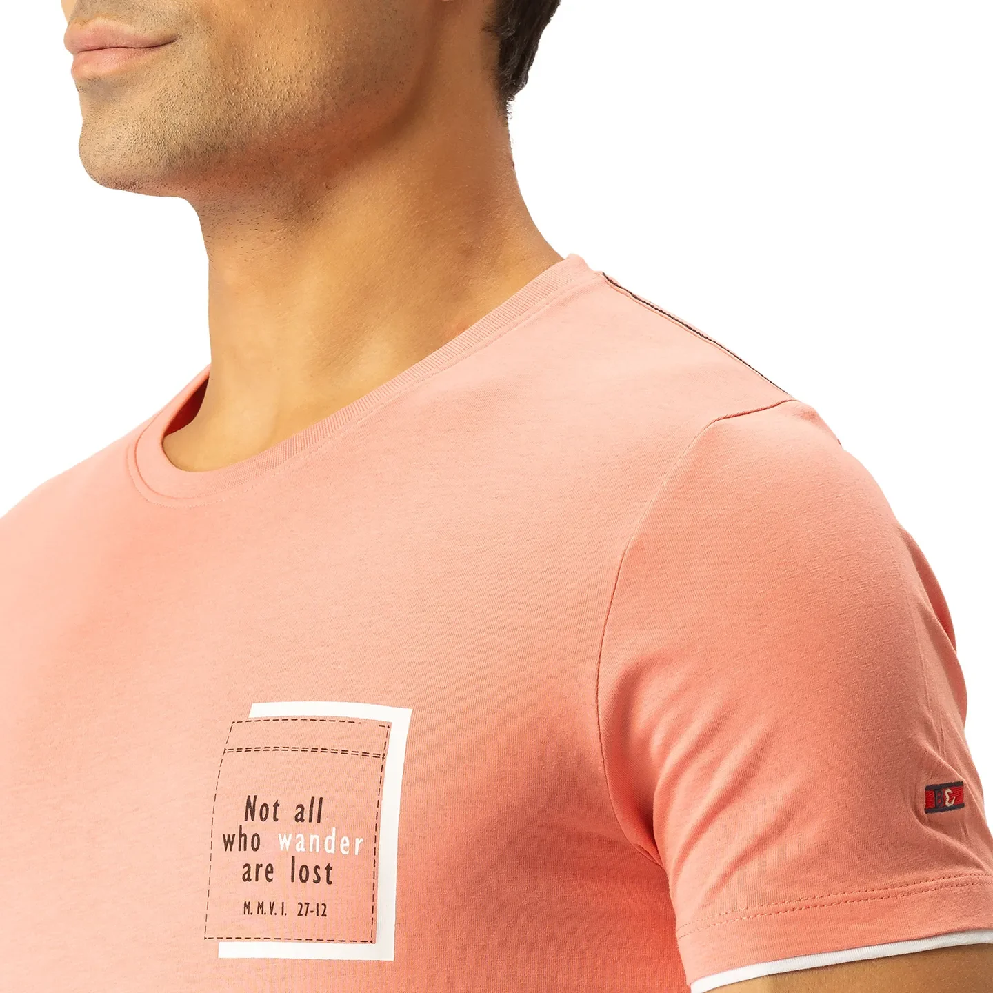 Orange Regular Fit Men's Short Sleeves T-Shirt by Being Human Clothing - Image 5