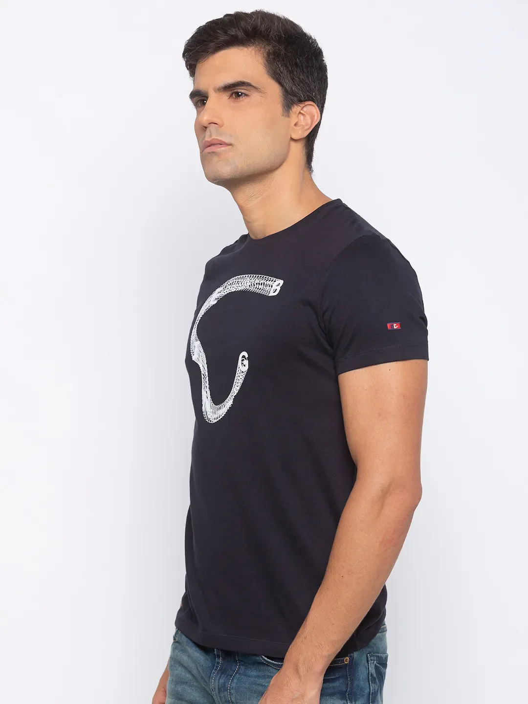 Green Regular Fit Men's Short Sleeves T-Shirt by Being Human Clothing - Image 2